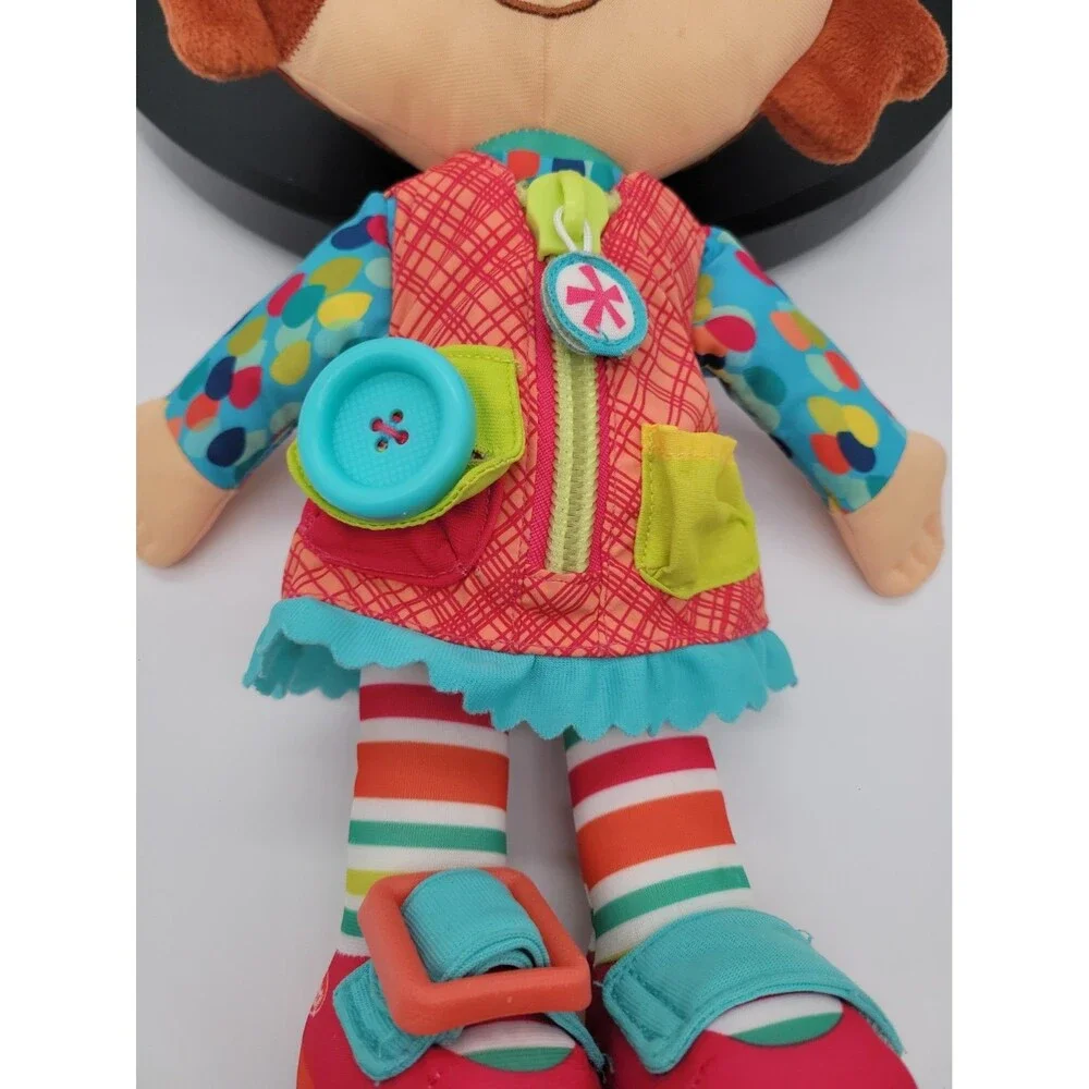 Playskool Dressy Bessy Hasbro 15” Button Zip Close Buckle Pull Learn To Dress